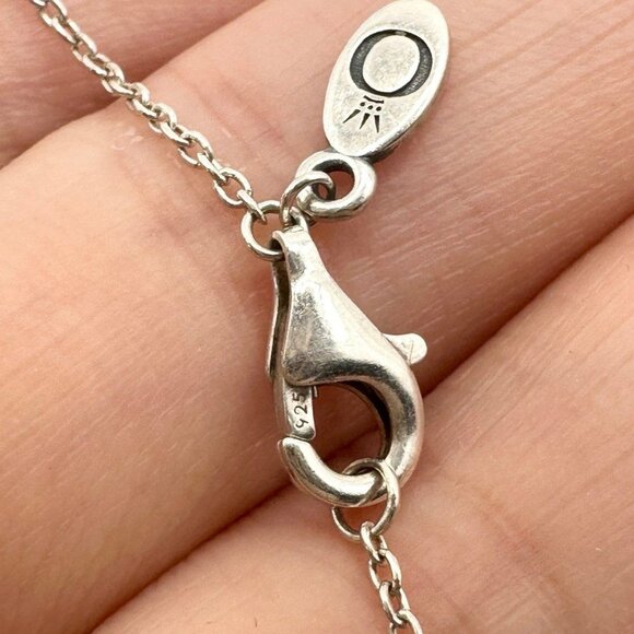 Real Pandora 14k Solid Gold & 925 Silver Double Heart Ring Pendant Chain Engagem - Picture 15 of 15